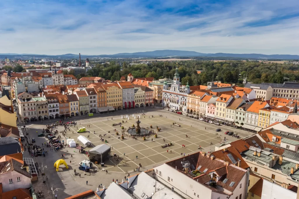 Námestie Přemysla Otakara II. v Českých Budějoviciach