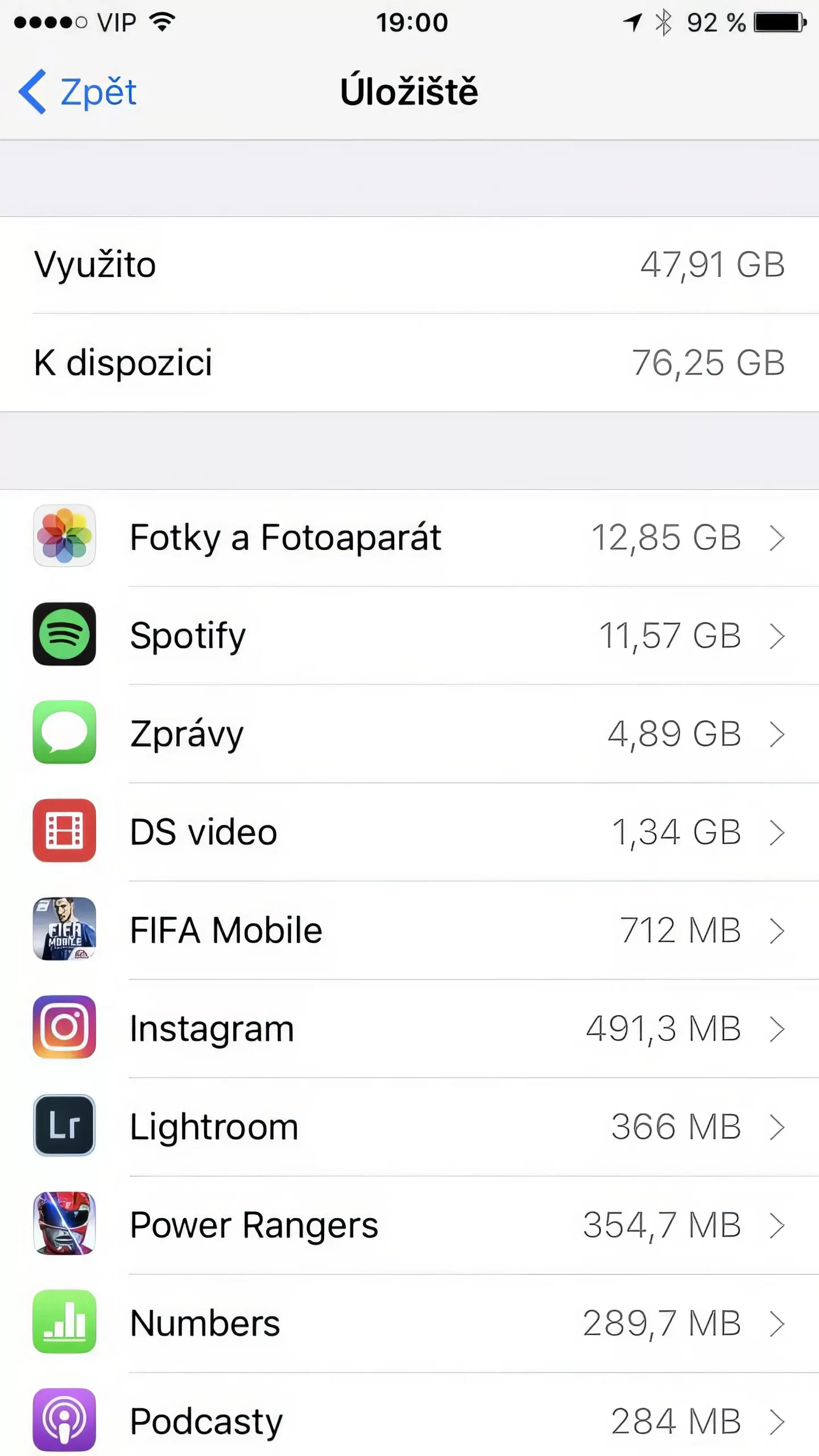 Úložisko iOS