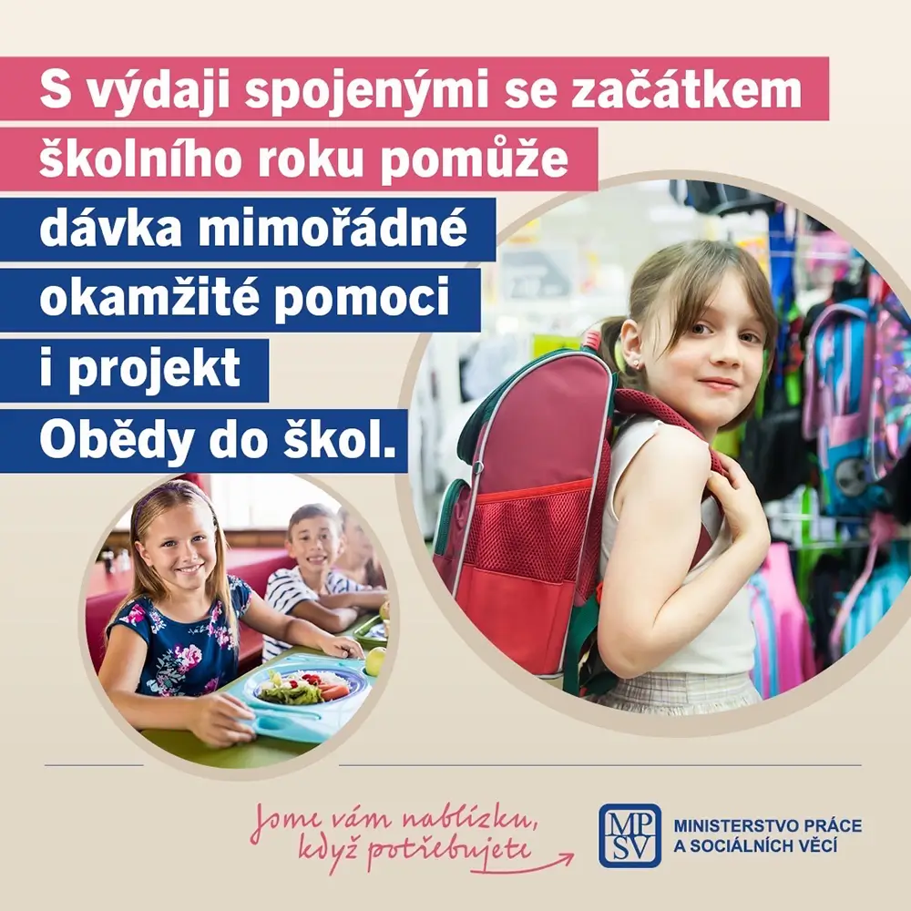 leták s informáciami o príspevku