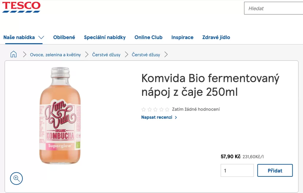 Kombucha nápoj