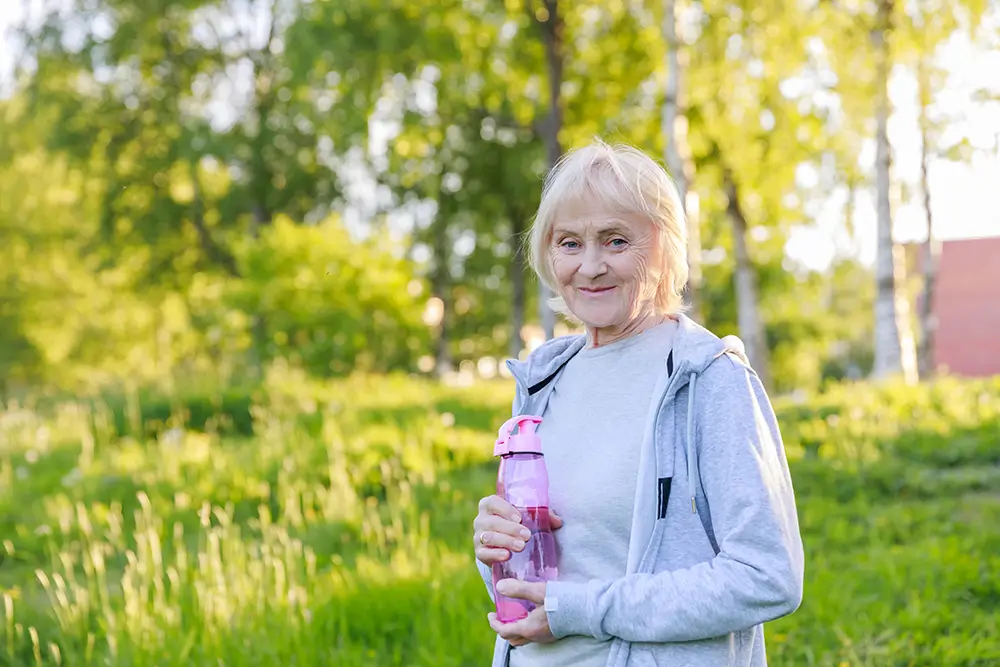 Veci, ktoré boli už dlho zaťažené, sa začnú roztaviť. - Šťastná žena na prechádzke